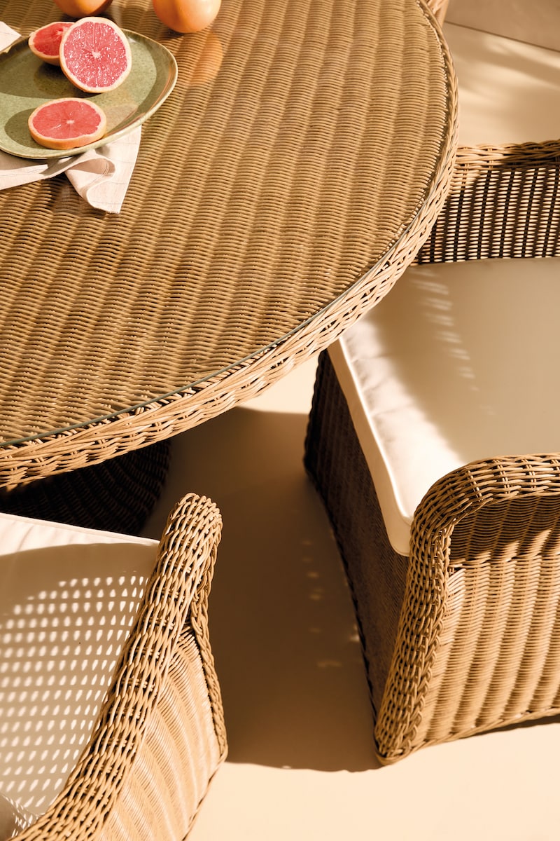 Mesa de Jardim Redonda Charlotte El Corte Inglés Castanho-6