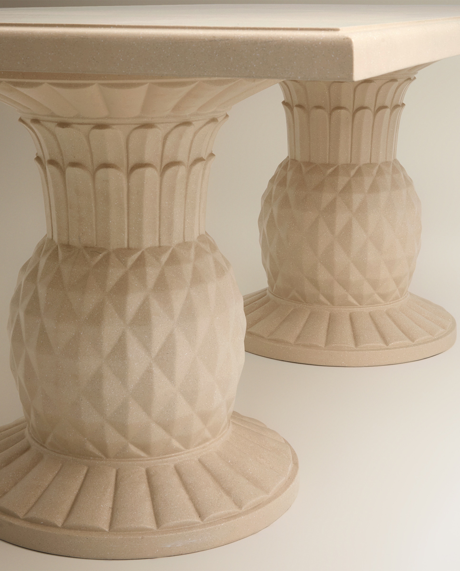 Mesa Retangular de Jardim Brasil Creme-6