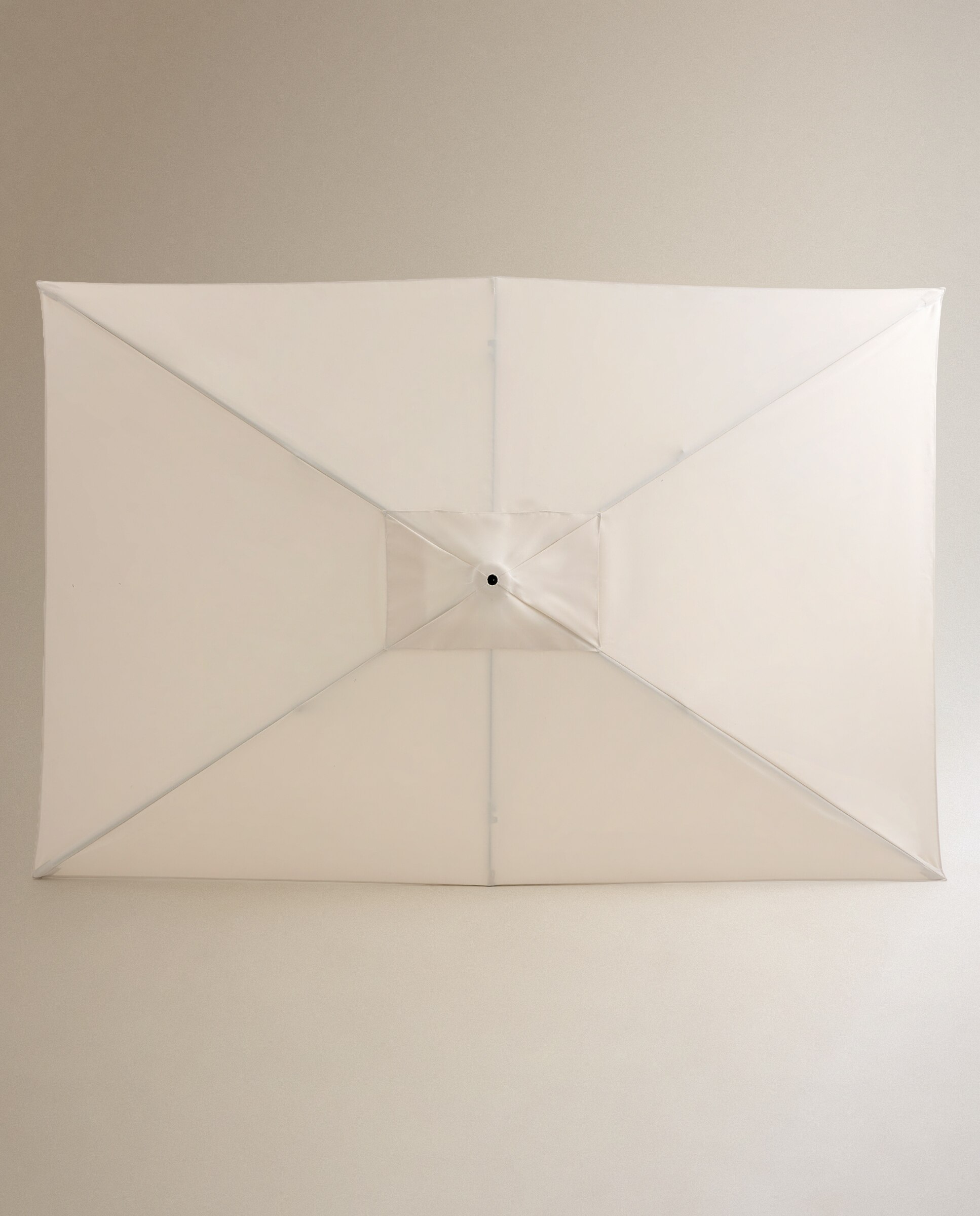 Parasol rectangular de aluminio y olefin Sahara - Blanco 200 cm Blanco-2