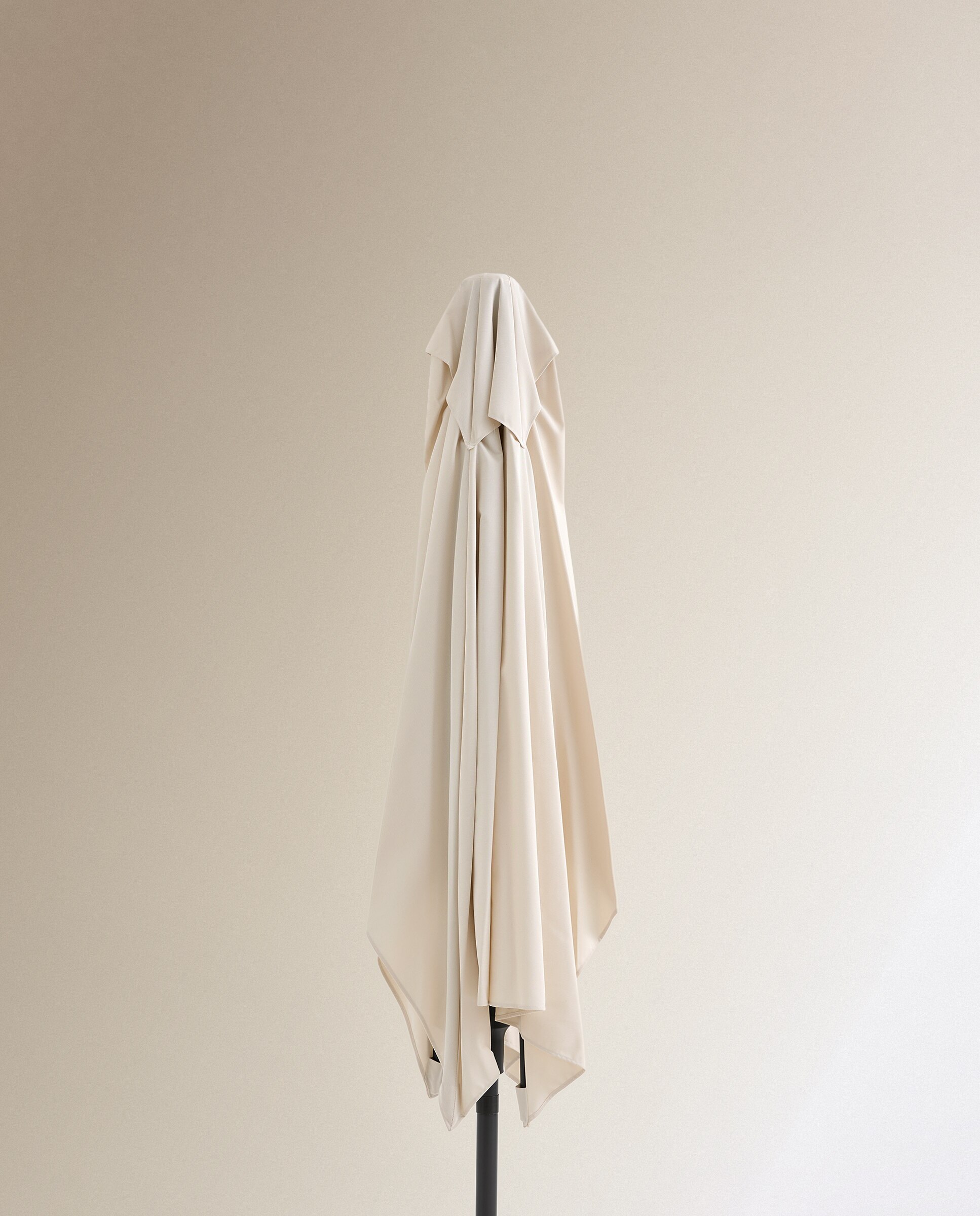 Parasol rectangular de aluminio y olefin Sahara - Blanco 200 cm Blanco-3