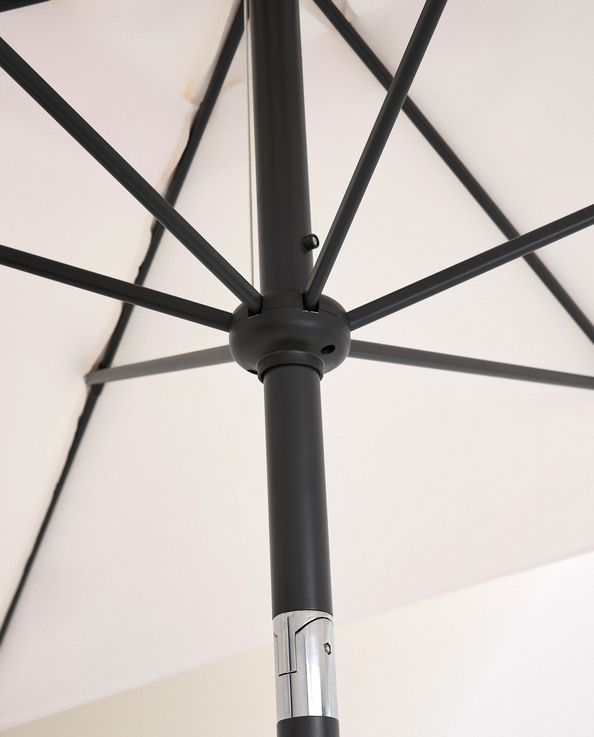Guarda-Sol de Alumínio e Sunbrella® Sahara Branco-4