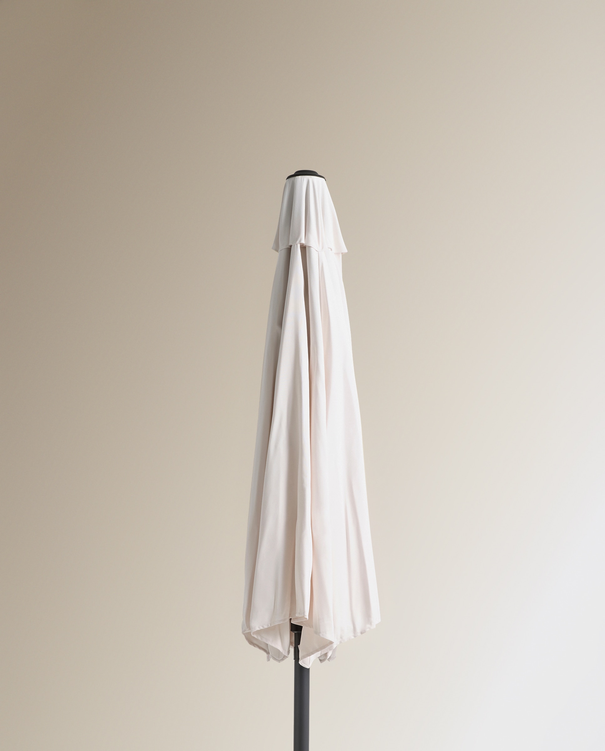 Guarda-Sol Redondo de Alumínio Sunbrella® Sahara Branco-3
