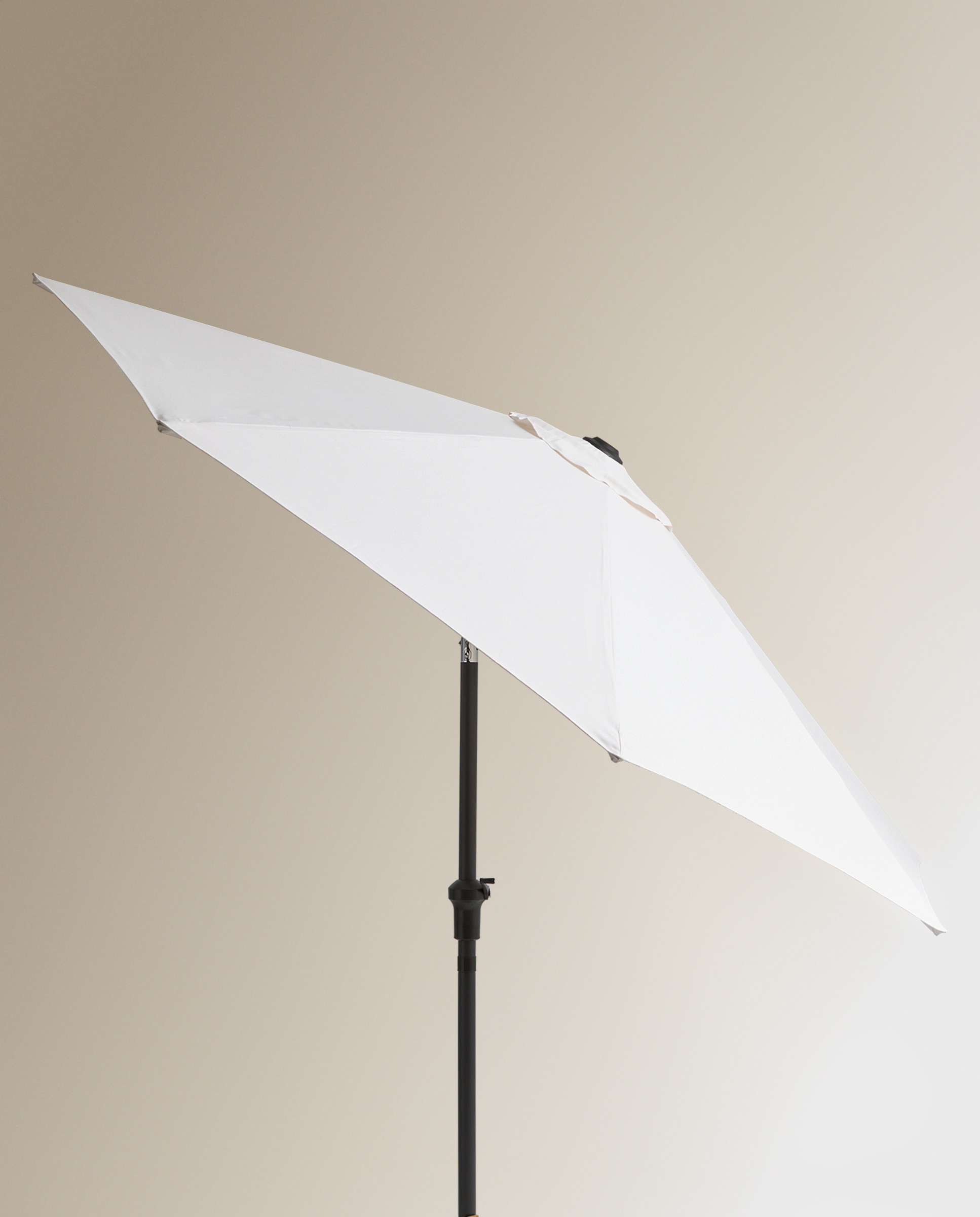 Guarda-Sol Redondo de Alumínio Sunbrella® Sahara Branco-4
