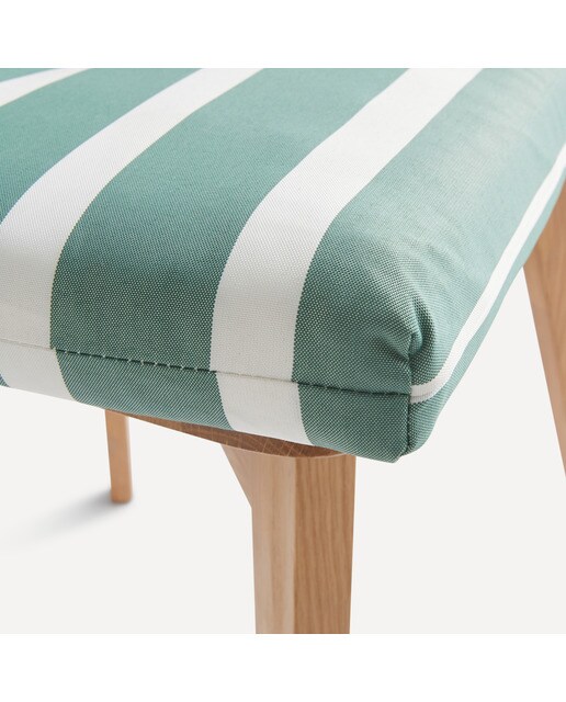 Cojín de rayas para asiento160 gr Raya Bicolor Basics El Corte Inglés Verde-3