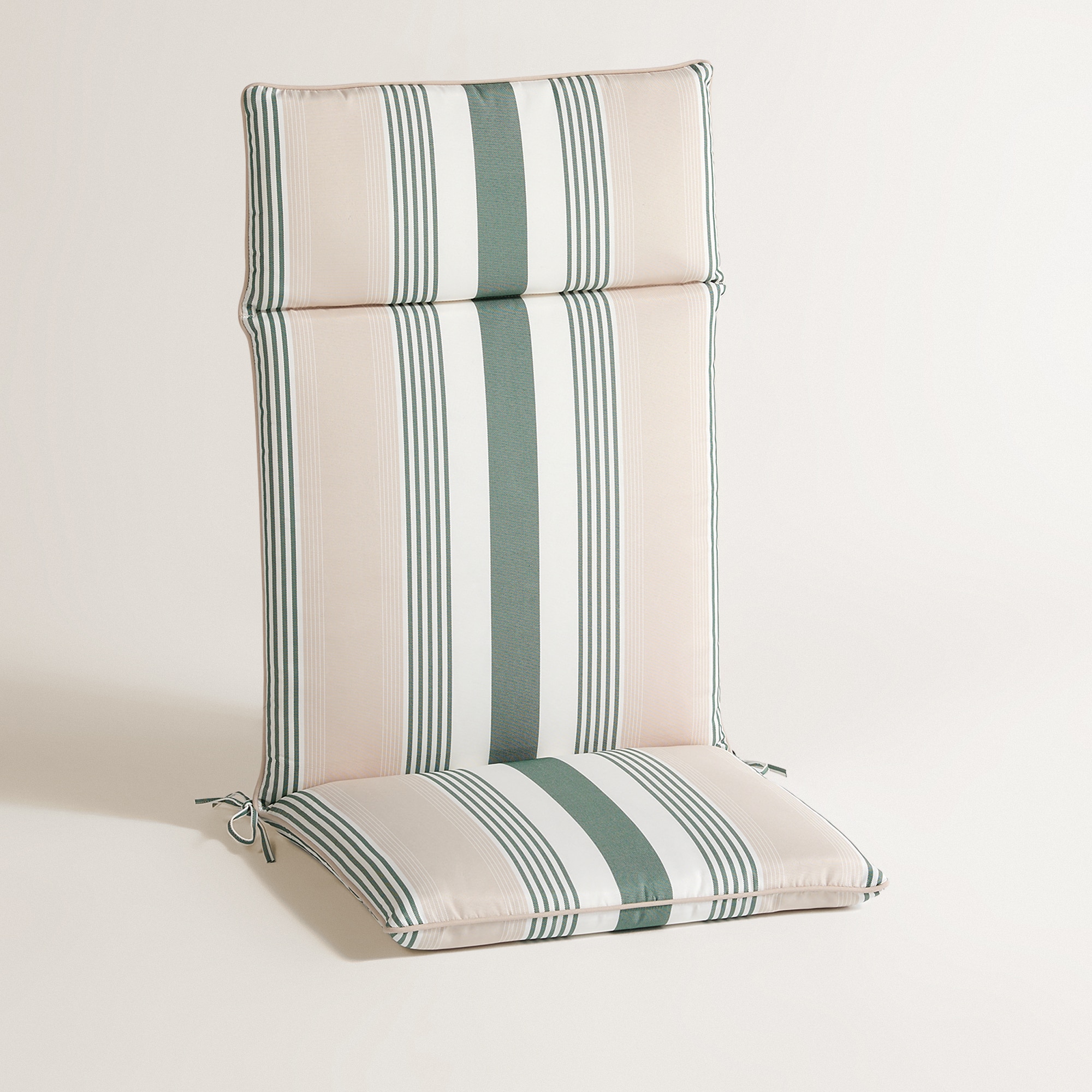 Imagen 0 de Cojín de rayas para asiento con respaldo alto 230 gr Basics El Corte Inglés