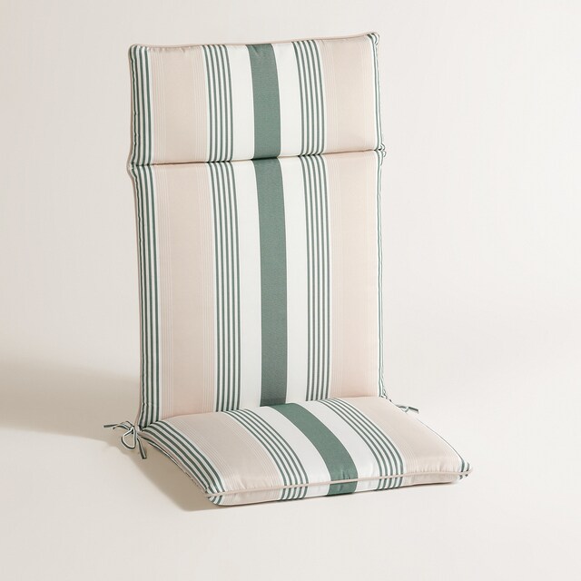 Imagen 0 de Cojín de rayas para asiento con respaldo alto 230 gr Basics El Corte Inglés