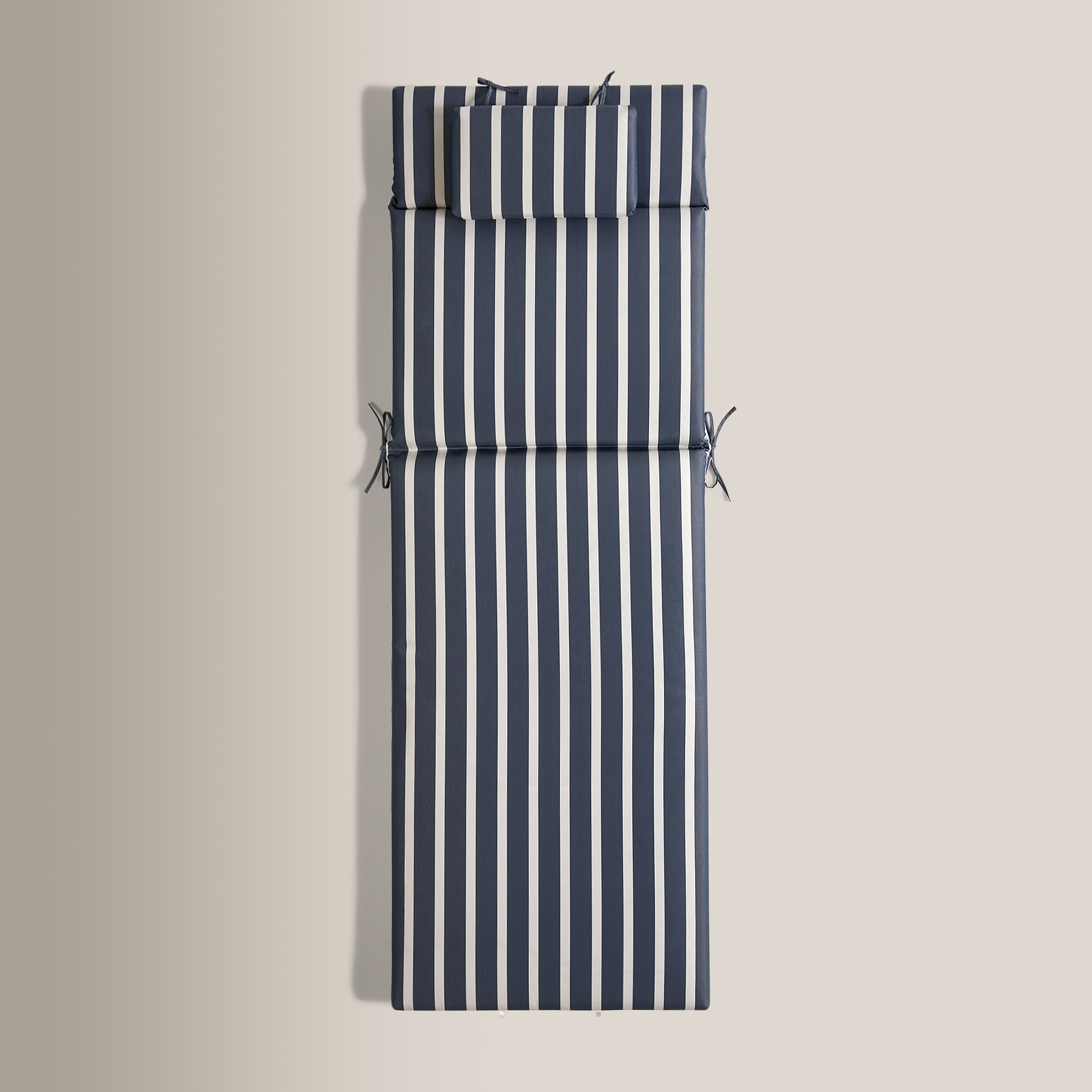 Cojín de rayas para tumbona 160 gr Basics El Corte Inglés Navy / Blanco-5