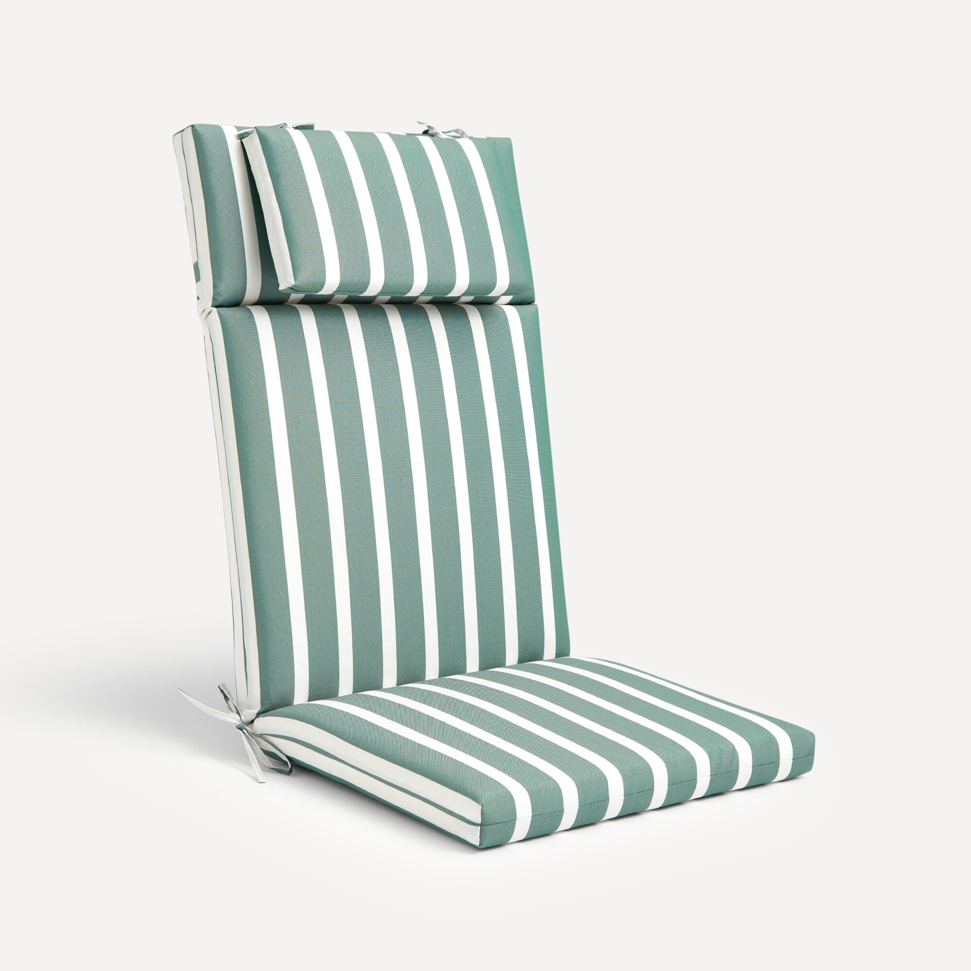 Imagen 0 de Cojín de rayas para asiento con respaldo alto 160 gr Basics El Corte Inglés