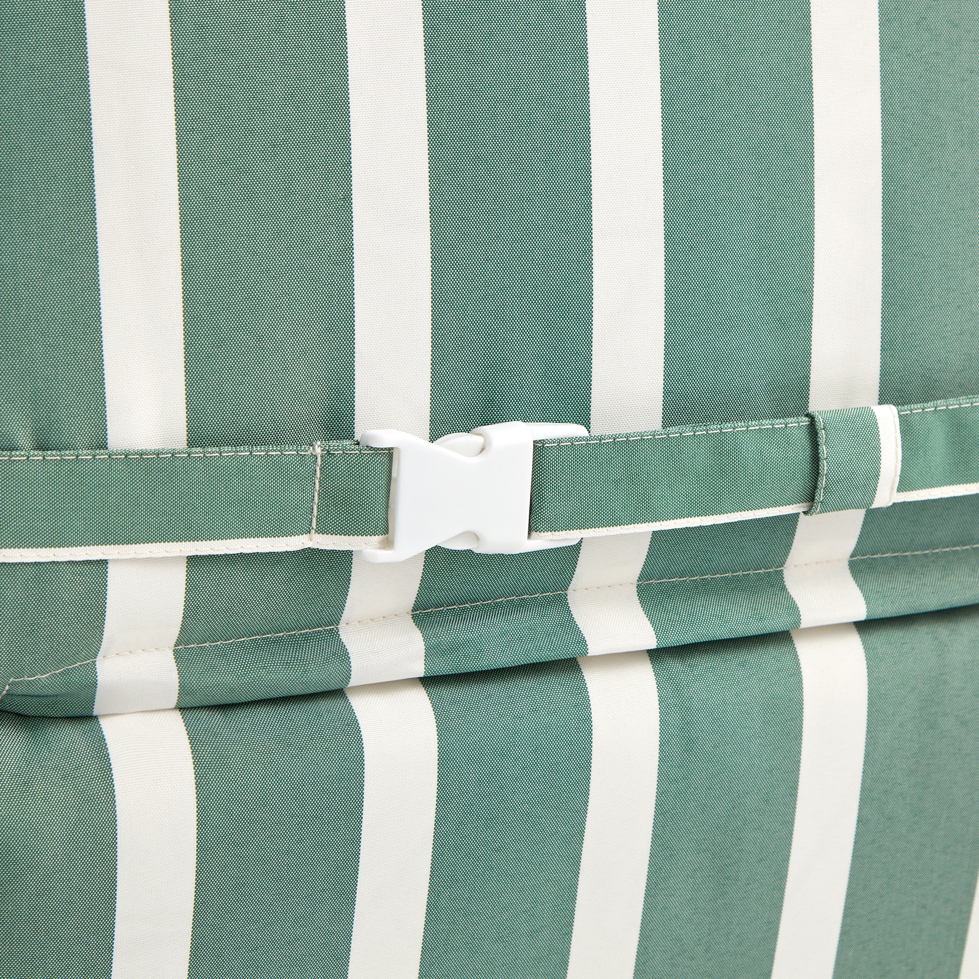 Cojín de rayas para asiento con respaldo alto 160 gr Basics El Corte Inglés Verde-5