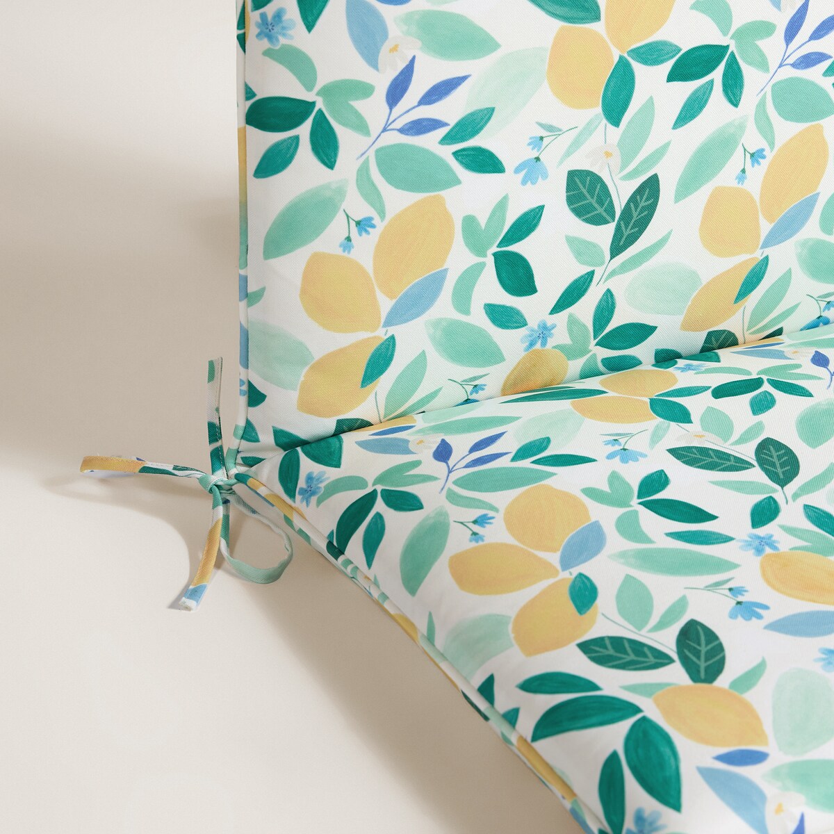 Cojín de asiento con respaldo alto Lemon Basics El Corte Inglés Multicolor-3