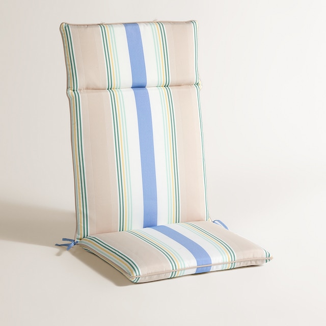 Imagen 0 de Cojín de rayas para asiento con respaldo alto 230 gr Basics El Corte Inglés