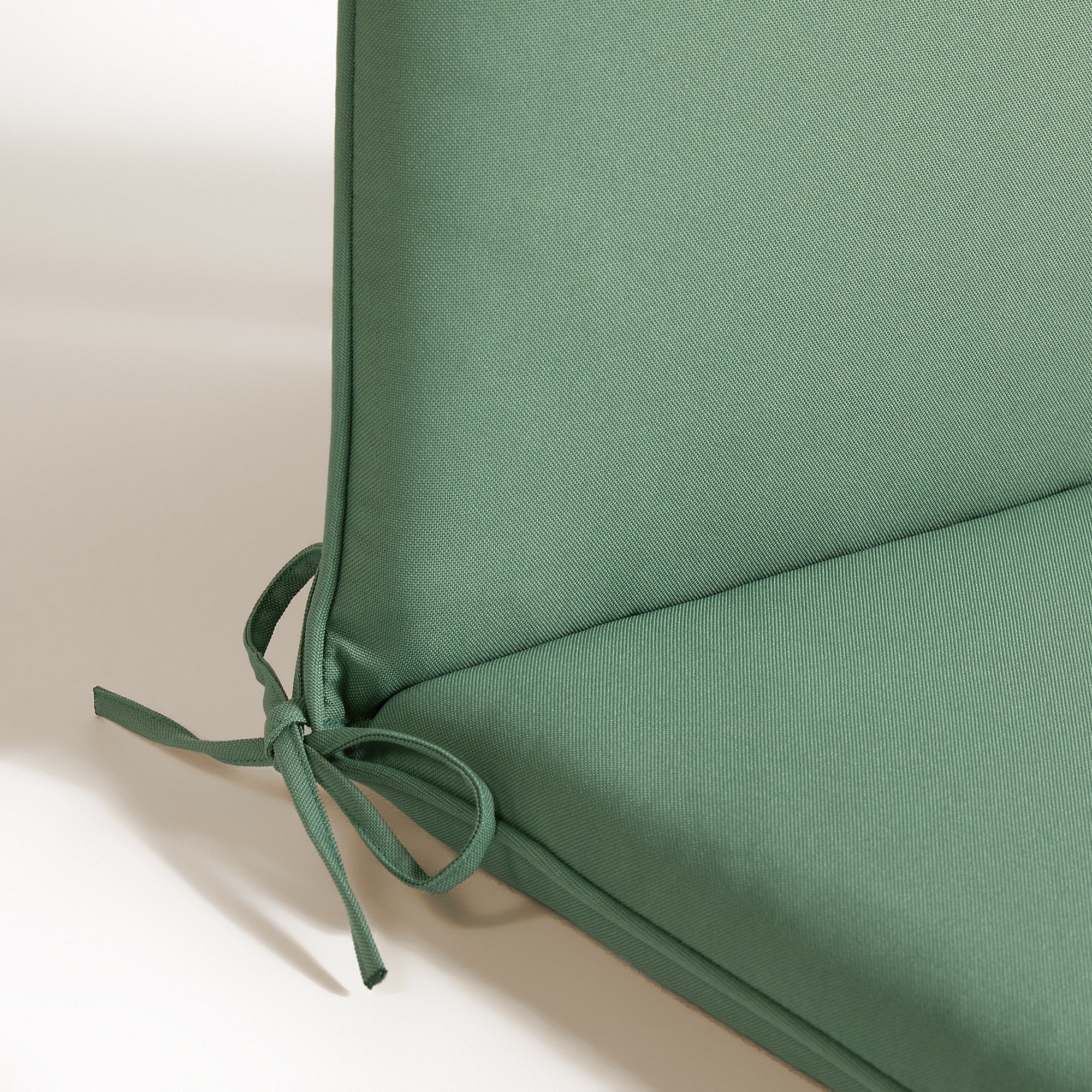Cojín liso para asiento con respaldo bajo 230 gr Basics El Corte Inglés Verde oscuro-3