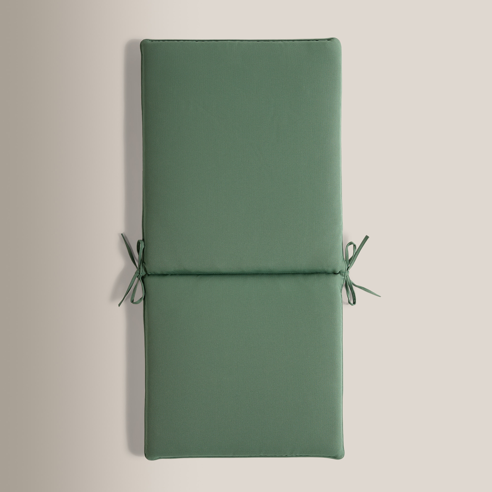 Cojín liso para asiento con respaldo bajo 230 gr Basics El Corte Inglés Verde oscuro-5