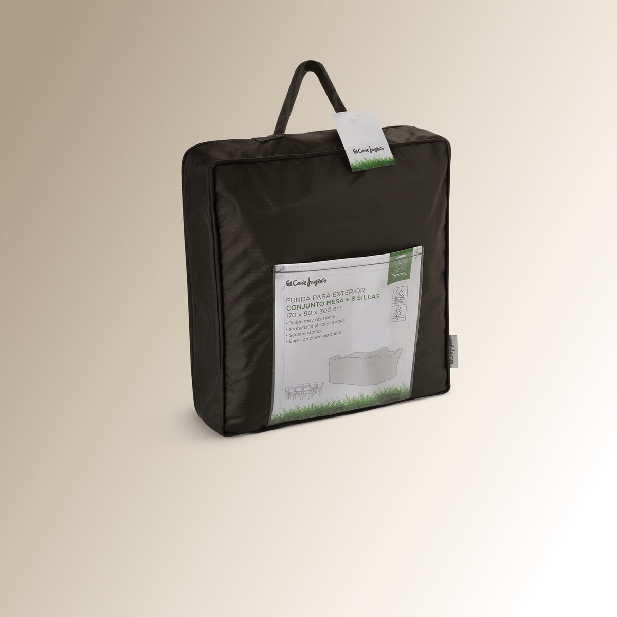 Capa para conjunto de jardim com 8 cadeiras Cover Antracite-2