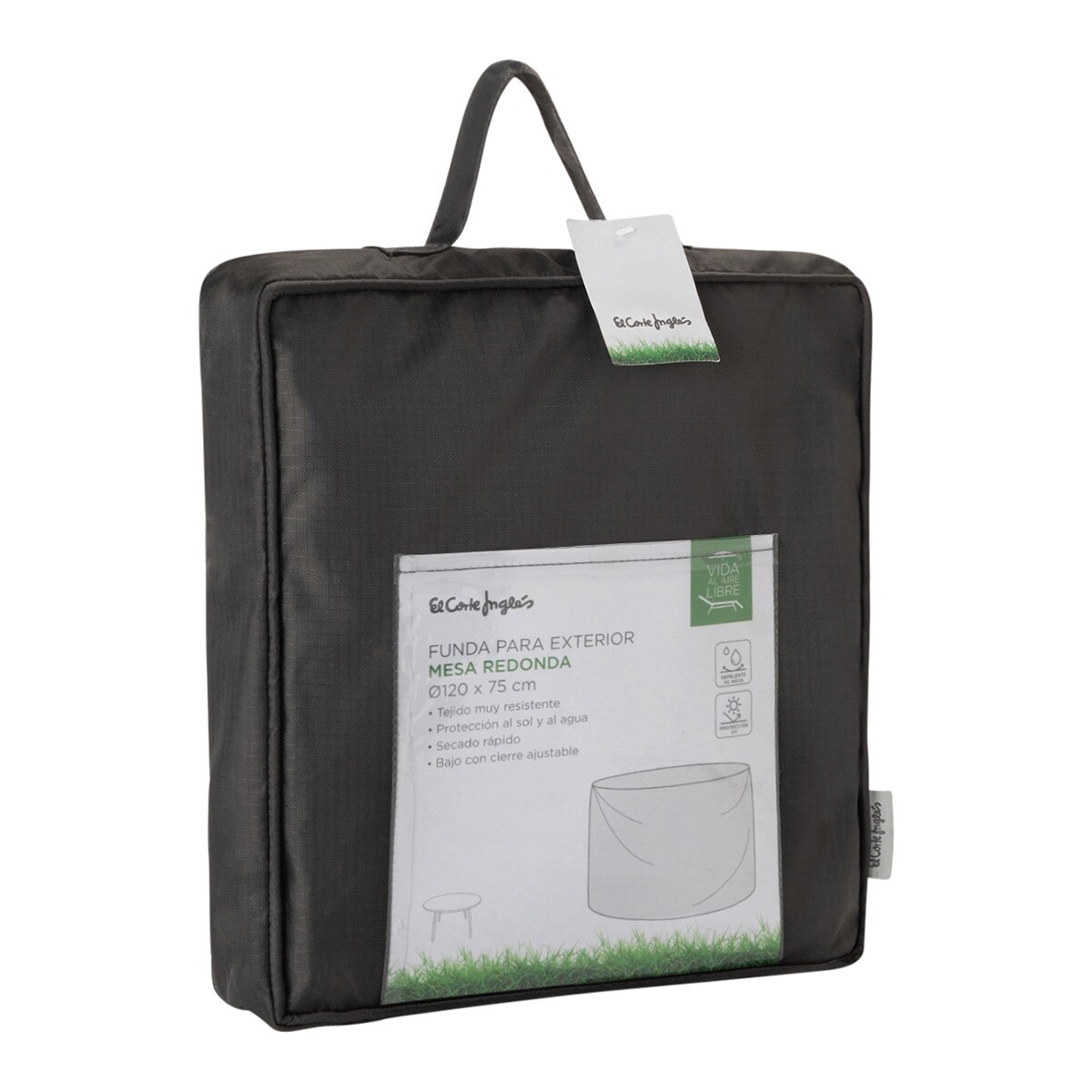 Capa para mesa redonda de jardim Cover Cinzento-2