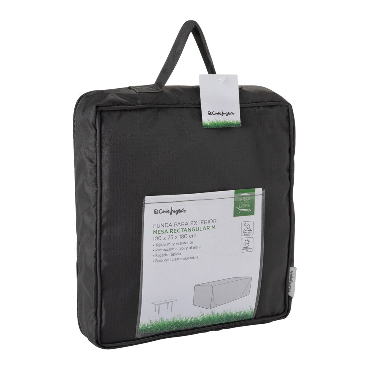 Capa para mesa rectangular de jardim Cover Cinzento-2