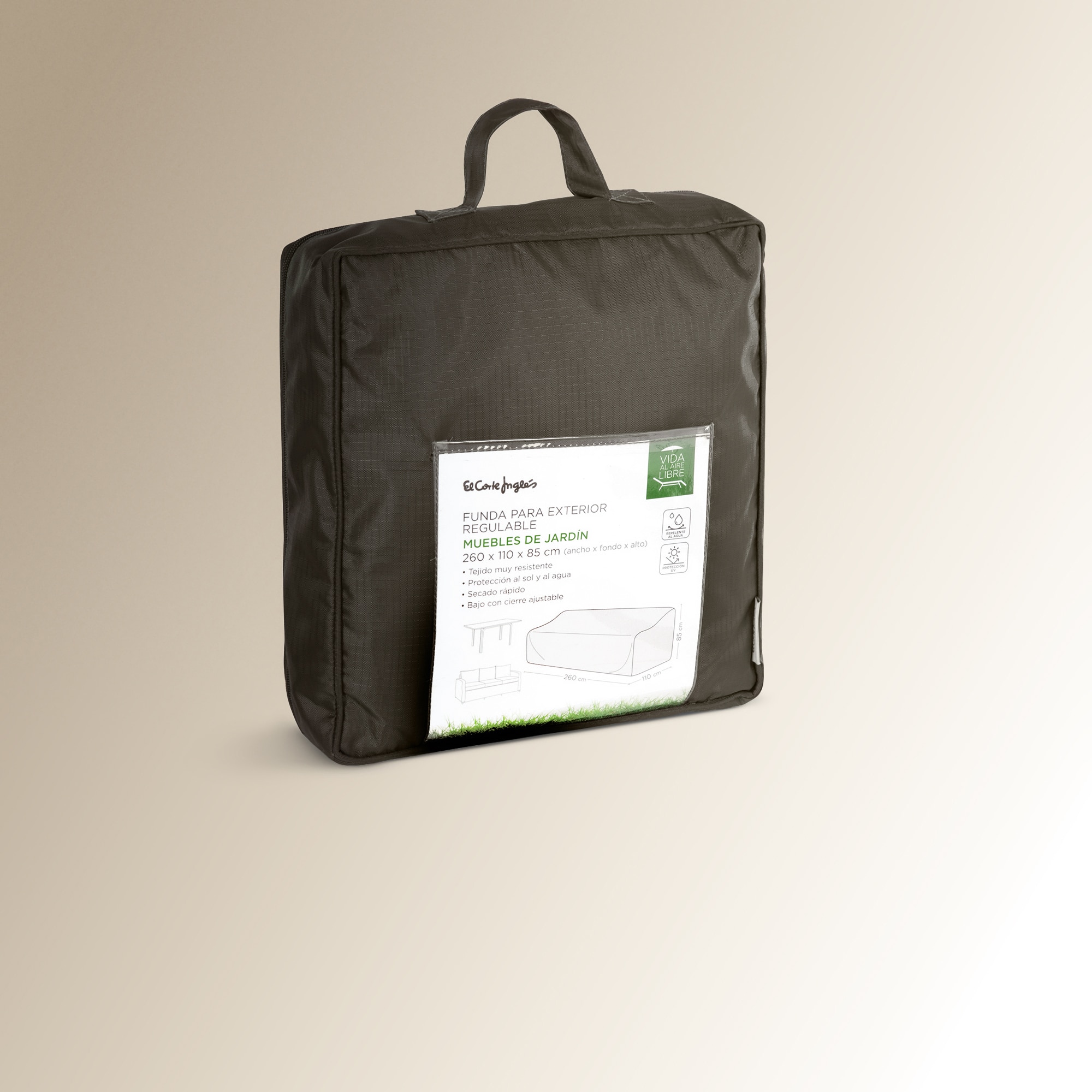 Capa para sofá de jardim regulável Antracite-2