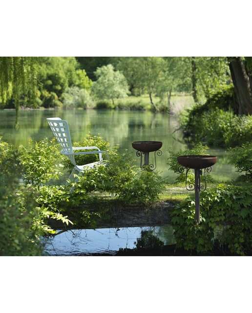 Poltrona de Jardim de Resina Folio Branco-2