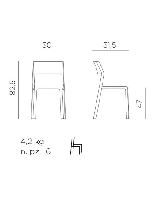 Silla de jardín Trill Nardi - Topo Topo-2