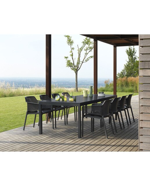 Sillón de jardín apilable Net Nardi - Antracita Antracita-5