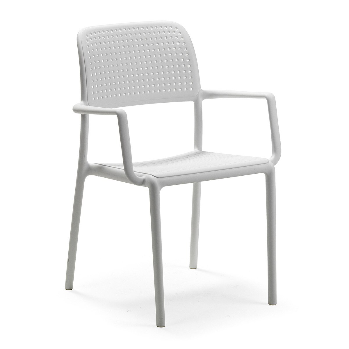 Sillón de jardín de resina apilable Bora Nardi - Blanco Blanco-1