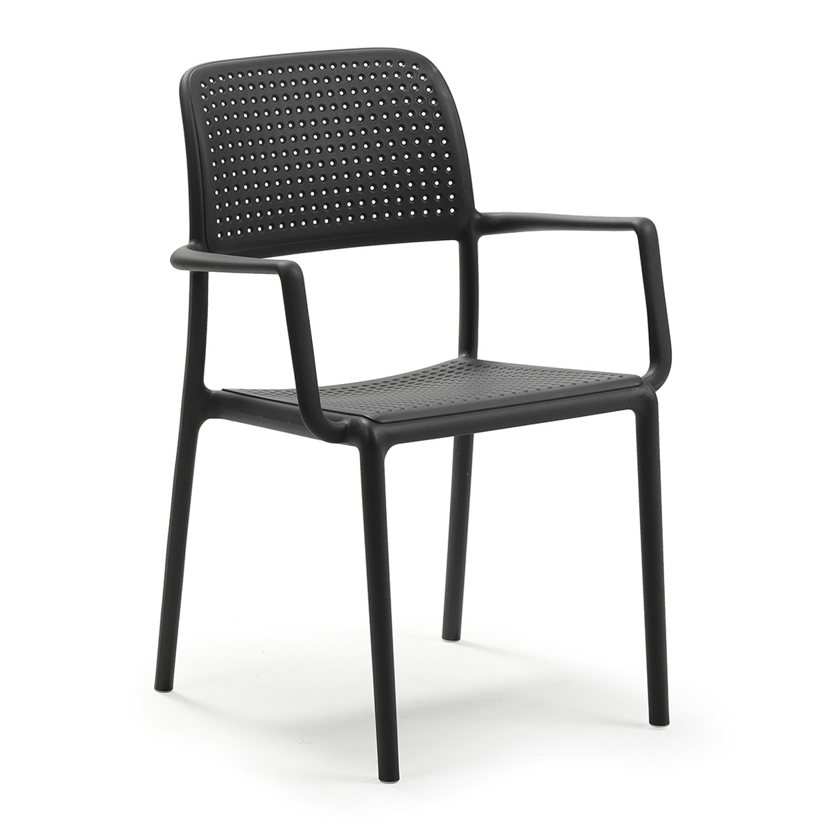 Sillón de jardín de resina apilable Bora Nardi - Antracita Antracita-1