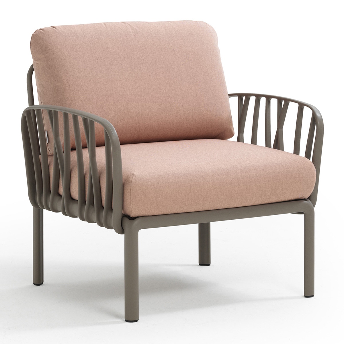 Sillón de jardín de resina Komodo Nardi - Topo / Rosa Topo / Rosa-1