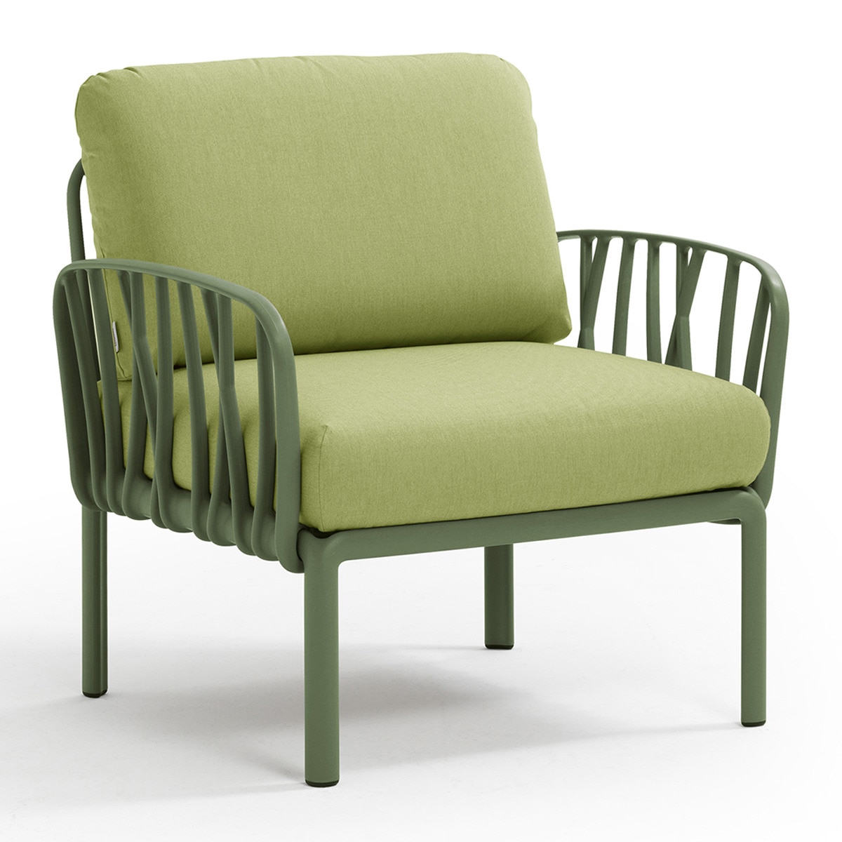 Sillón de jardín de resina Komodo Nardi - Verde / Verde Claro Verde / Verde Claro-1
