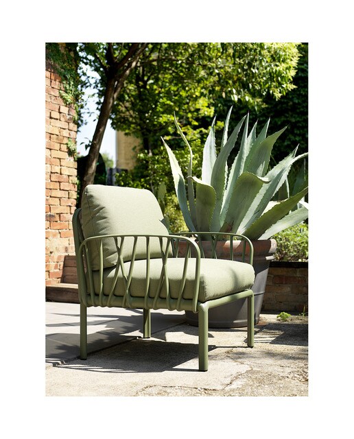 Sillón de jardín de resina Komodo Nardi - Verde / Verde Claro Verde / Verde Claro-3