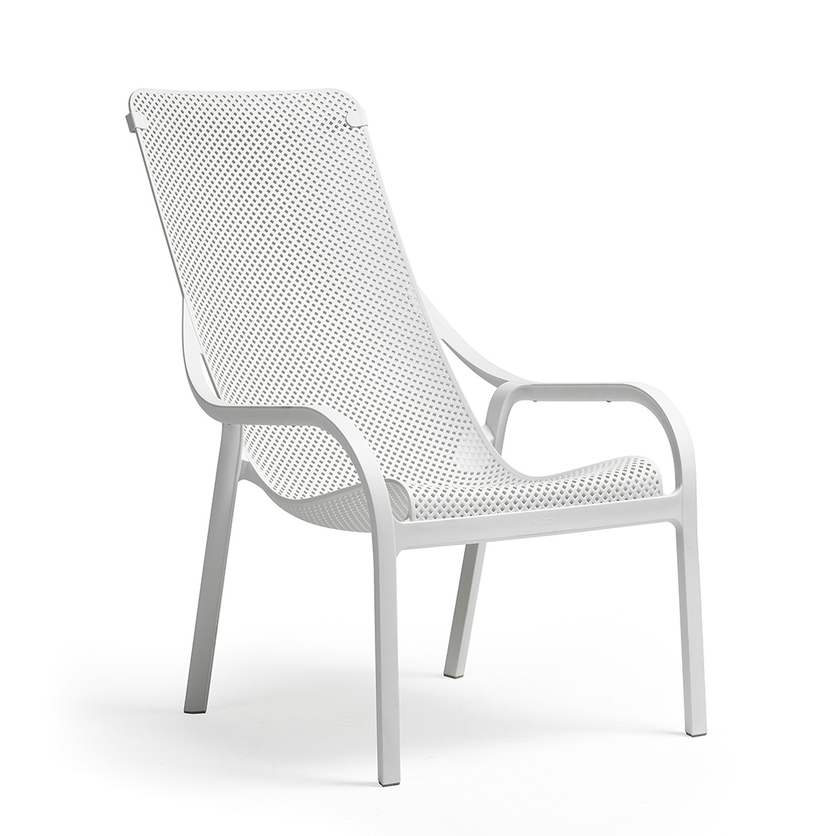 Sillón bajo de jardín Net Nardi - Blanco Blanco-1