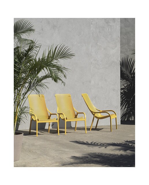 Sillón bajo de jardín Net Nardi - Mostaza Mostaza-2