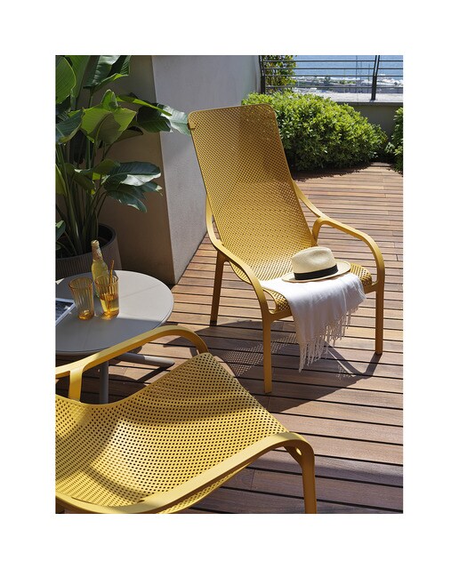 Sillón bajo de jardín Net Nardi - Mostaza Mostaza-3