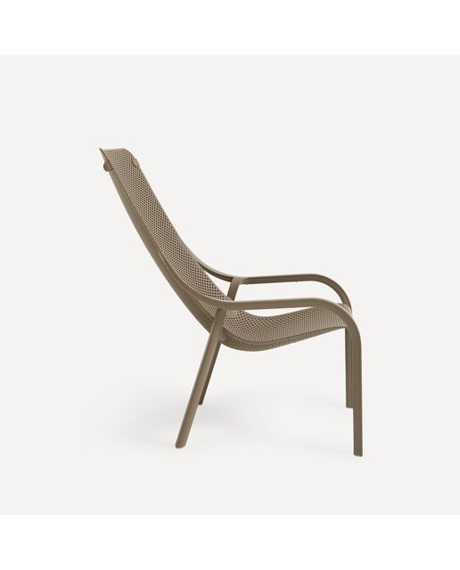 Poltrona Baixa de Mesa de Refeições de Jardim Net Taupe-3