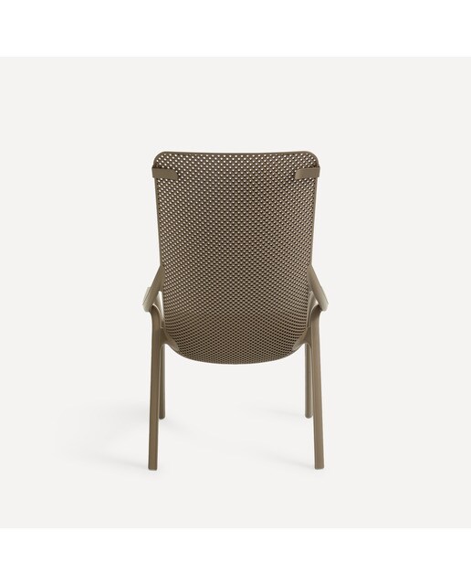 Poltrona Baixa de Mesa de Refeições de Jardim Net Taupe-4