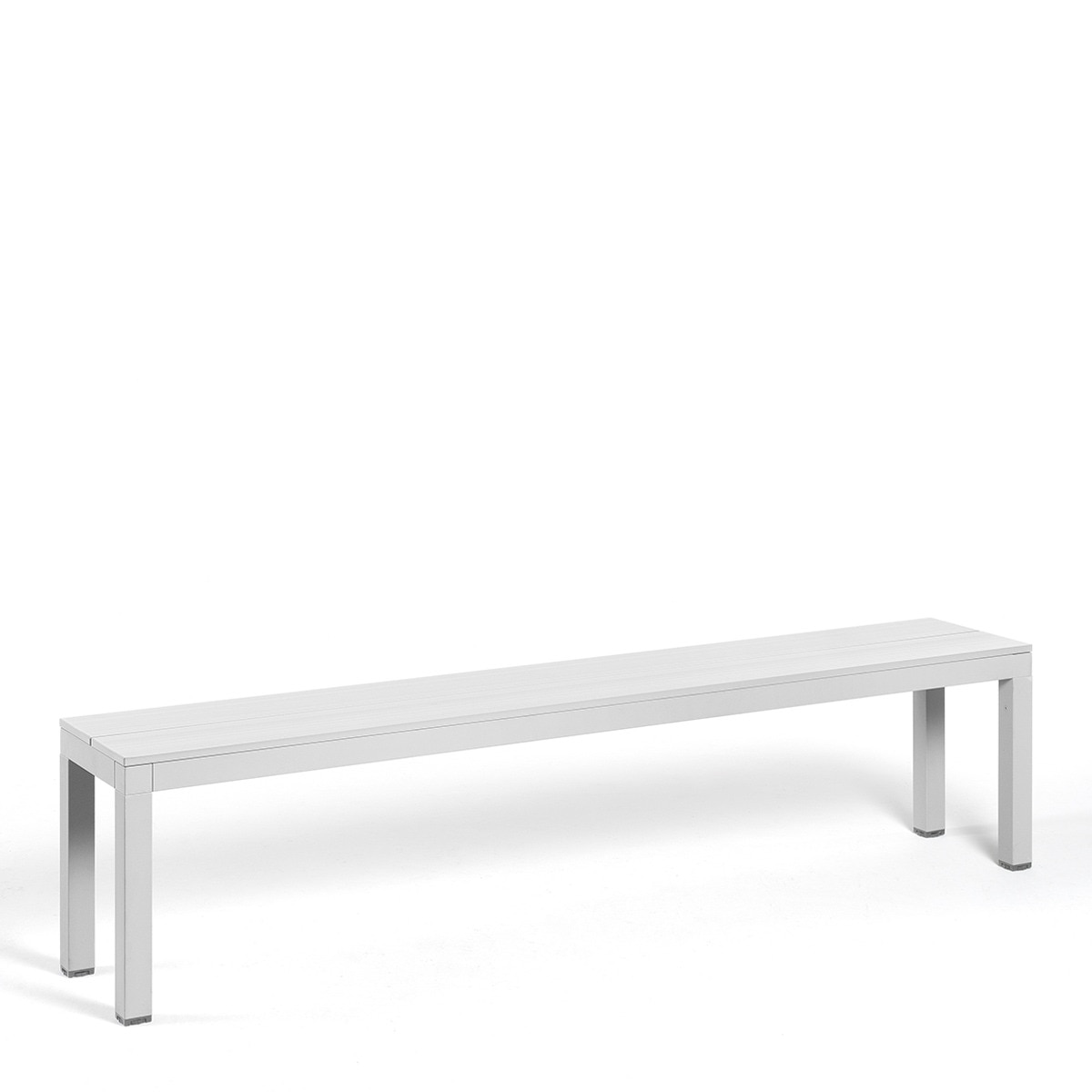 Banco de jardín de aluminio Río Nardi - Blanco Blanco-1