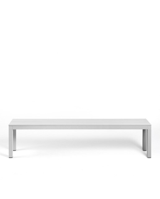 Banco de jardín de aluminio Río Nardi - Blanco Blanco-2