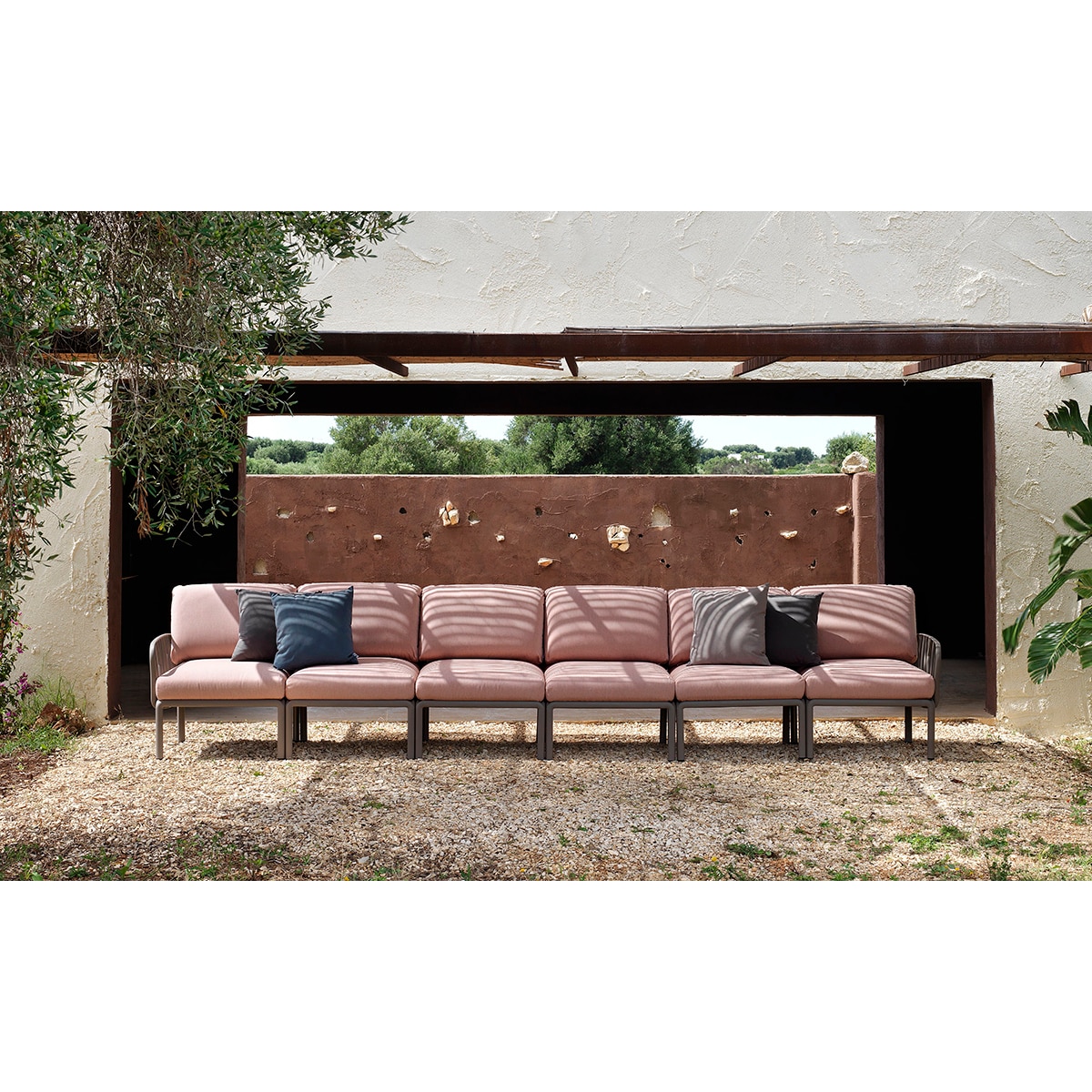 Coleção de Jardim Komodo - Taupe/Rosa 1