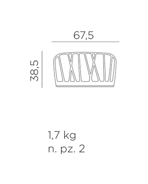 Brazo para sillón de jardín Komodo Nardi - Blanco Blanco-2