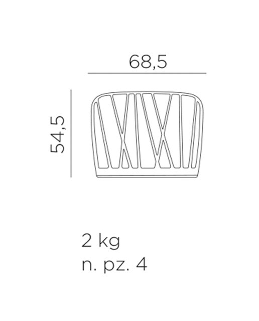 Respaldo para sillón de jardín Komodo Nardi - Topo Topo-2