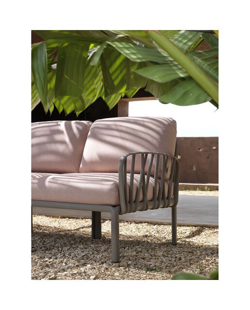 Módulo lateral para sofá de jardín Komodo Nardi - Topo / Rosa Topo / Rosa-3