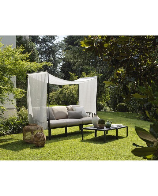 Módulo central para sofá de jardín Komodo Nardi - Antracita / Beige Antracita / Beige-2