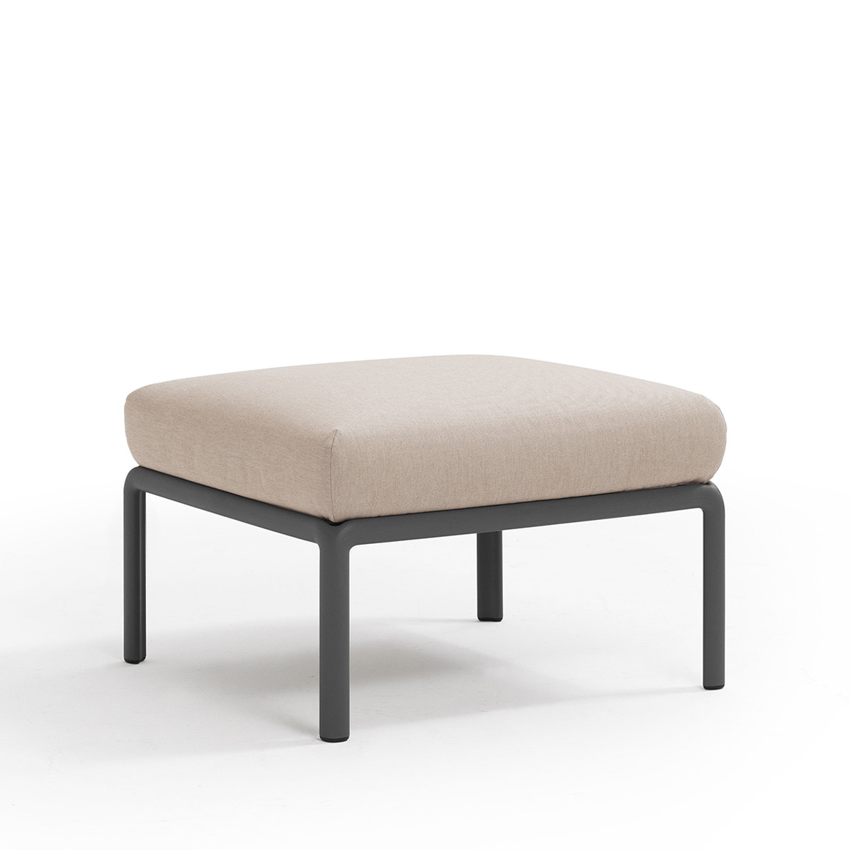 Puf de jardín de resina Komodo Nardi - Antracita / Beige Antracita / Beige-1
