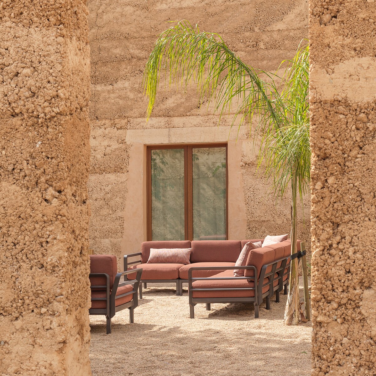 Sillón de jardín de polipropileno Máximo Nardi - Canela Canela-2