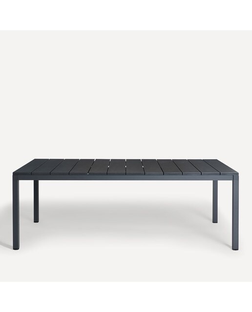 Mesa de jardín extensible Río Nardi - Antracita 100 x 210 cm Antracita-2