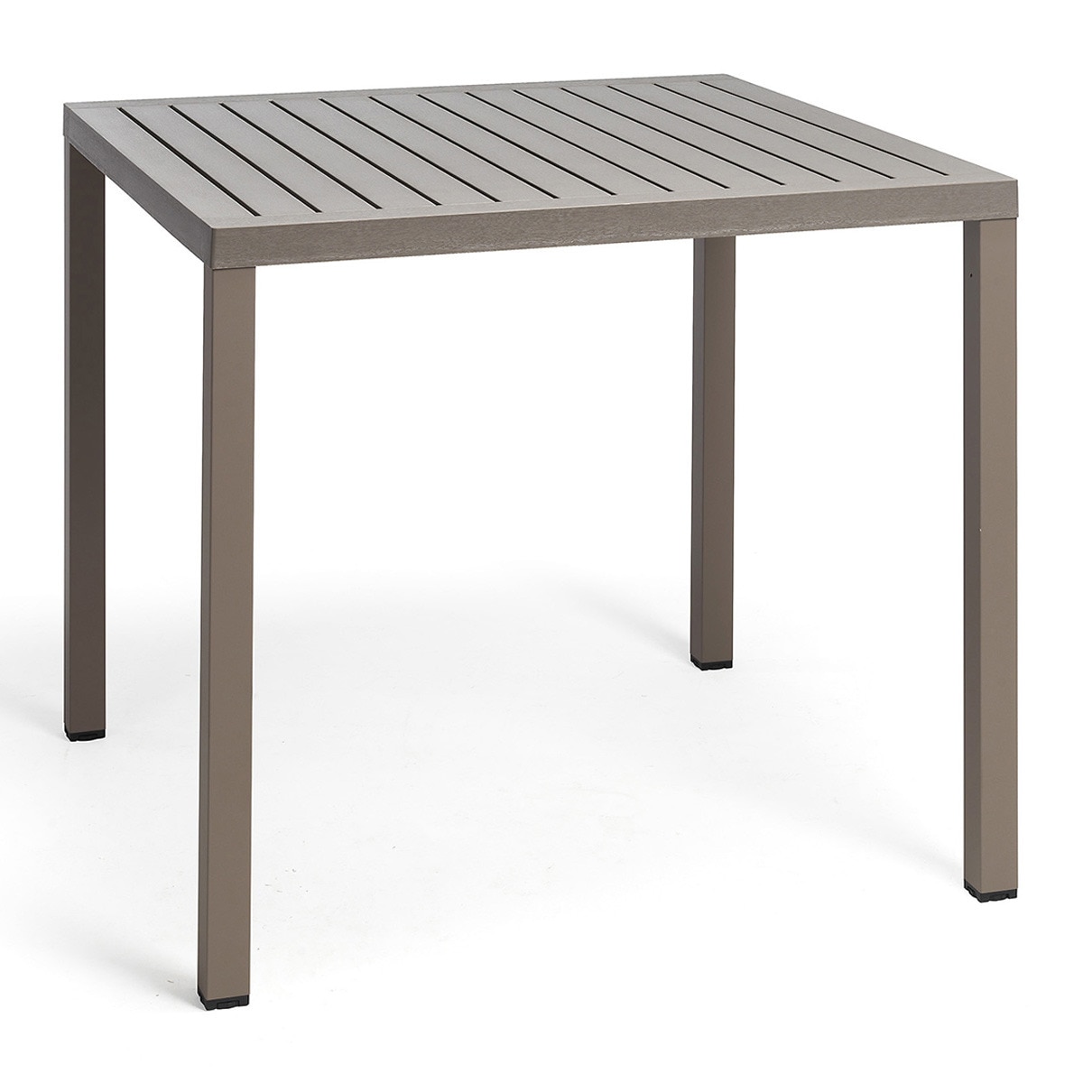 Mesa de centro de jardín de resina apilable Cube 80 Nardi - Topo Topo-1
