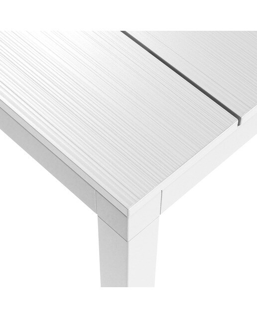 Mesa de jardín extensible de aluminio Rio Nardi - Blanco 85 x 140 cm Blanco-2