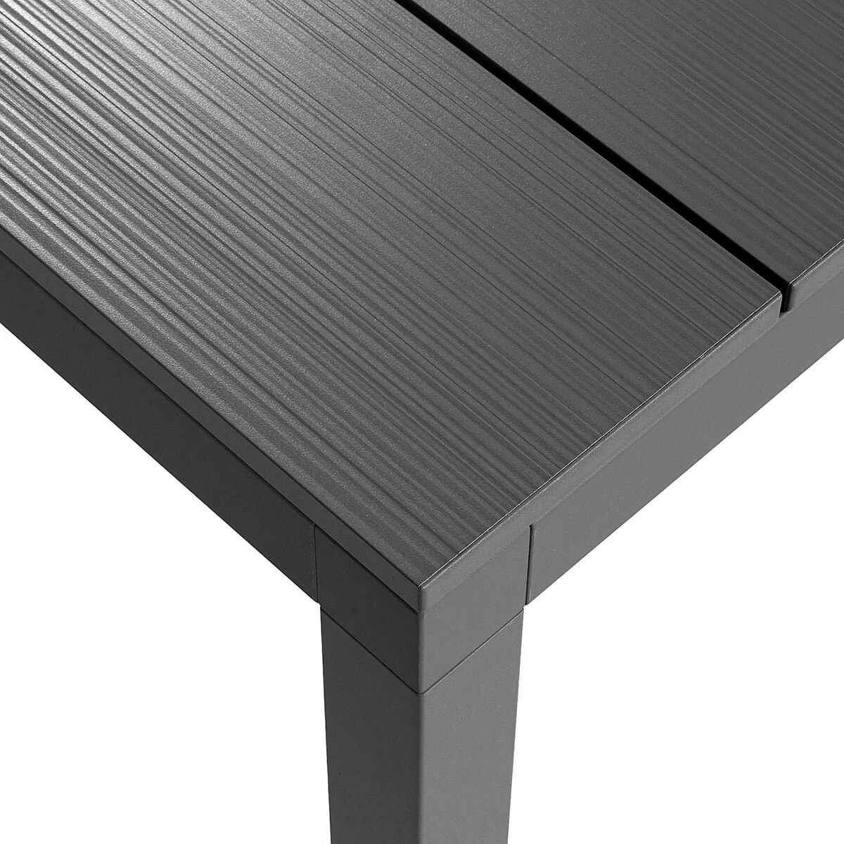 Mesa de jardín extensible de aluminio Rio Nardi - Antracita 85 x 140 cm Antracita-2