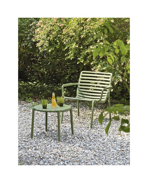 Mesa de centro de jardín de resina Doga Nardi - Verde Verde-2