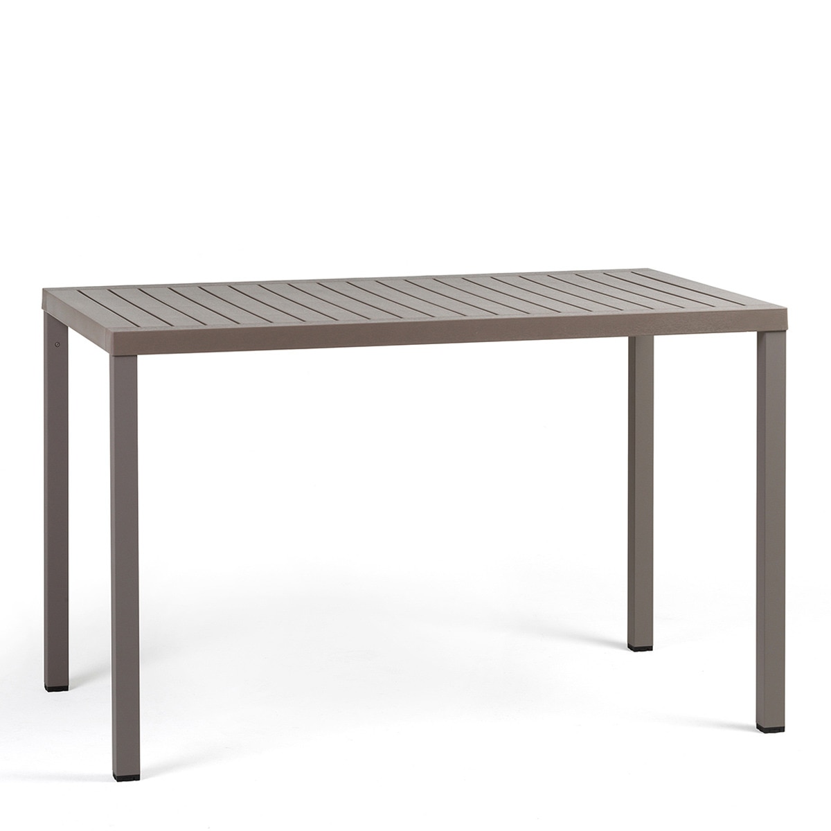Mesa Auxiliar de Jardim de Resina Empilhável Cube 70 Taupe-1
