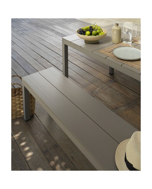 Mesa de Jardim de Alumínio Río Nardi Taupe-4